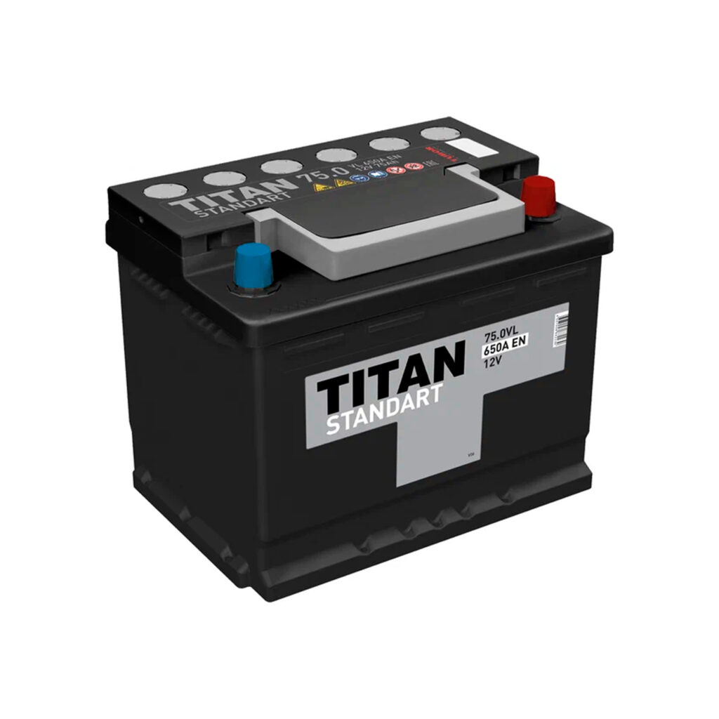 Аккумулятор 75 а/ч Standart о.п. TITAN - Череповец
